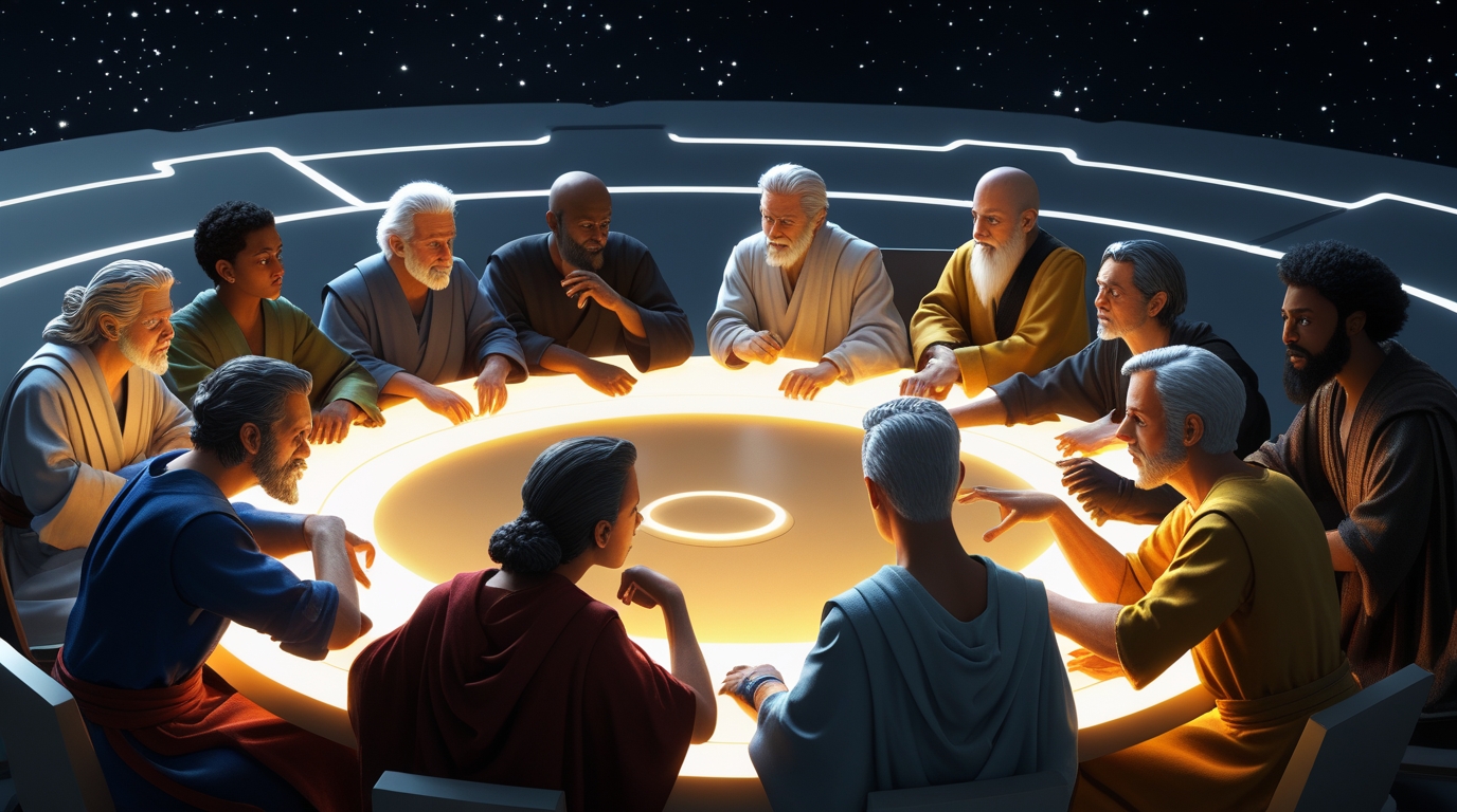 Futuristic roundtable discussion